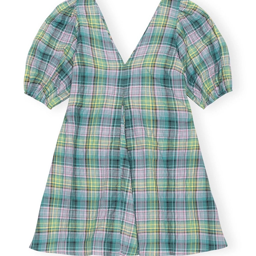 Ganni puff sleeve dress